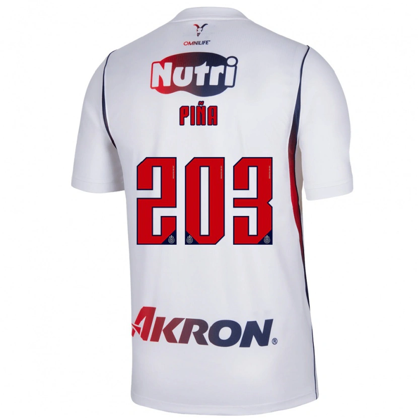 DanxenキッズFernando Piña#203白赤紺アウェイシャツ2026/27ジャージーユニフォーム