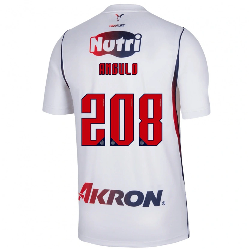 DanxenキッズIsmael Angulo#208白赤紺アウェイシャツ2026/27ジャージーユニフォーム