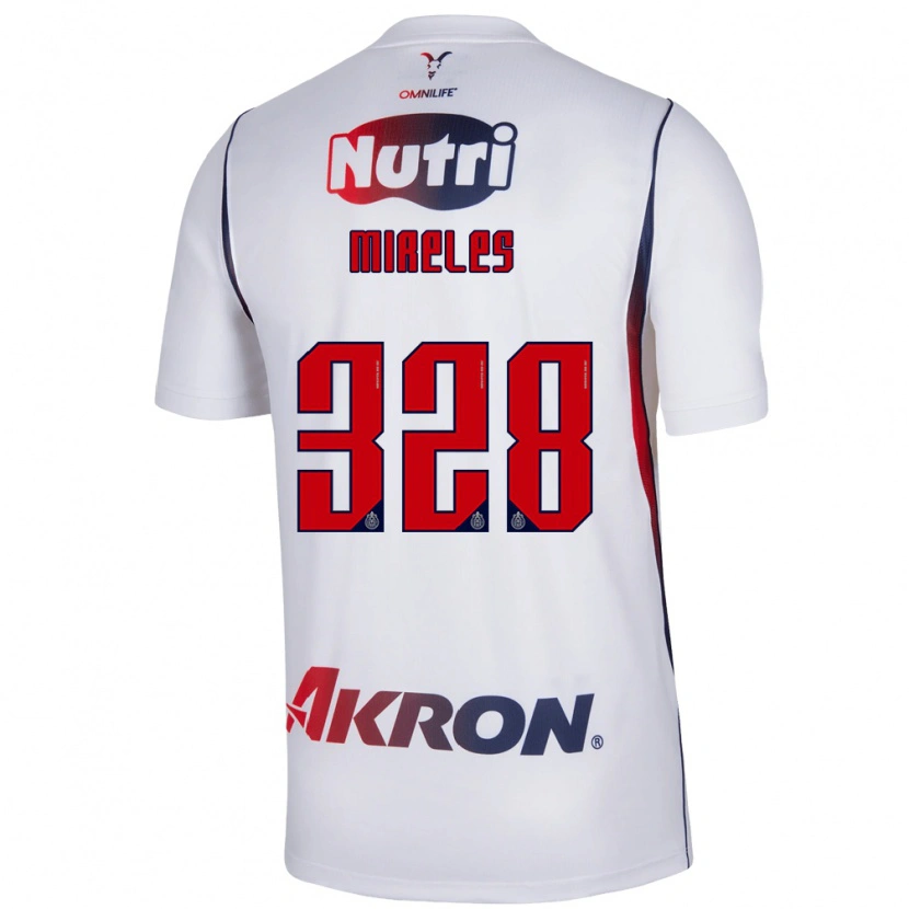 DanxenキッズRicardo Mireles#328白赤紺アウェイシャツ2026/27ジャージーユニフォーム