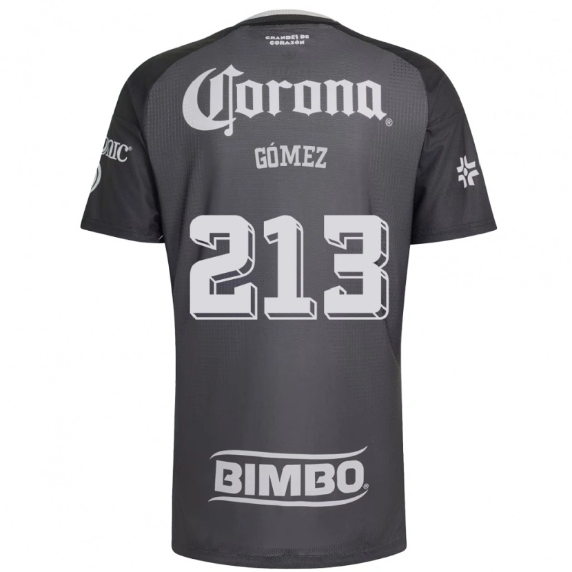 DanxenキッズAdrián Gómez#213灰色白黒アウェイシャツ2026/27ジャージーユニフォーム