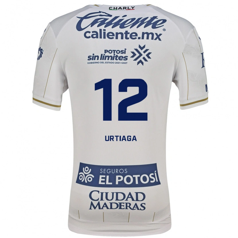 DanxenキッズDiego Urtiaga#12白青アウェイシャツ2026/27ジャージーユニフォーム