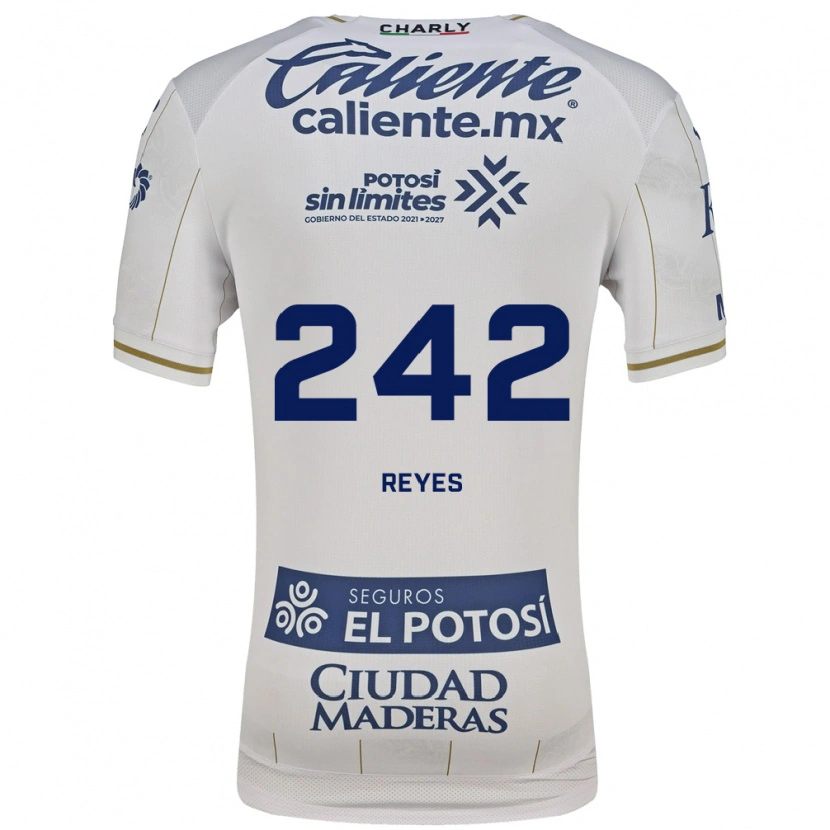 DanxenキッズÁngel Reyes#242白青アウェイシャツ2026/27ジャージーユニフォーム
