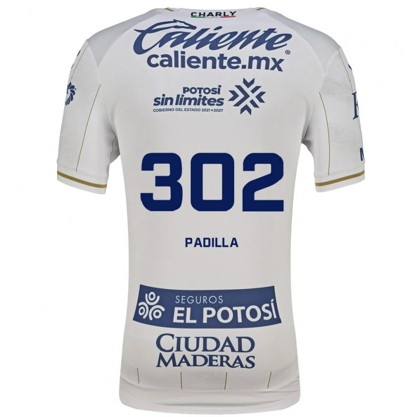 DanxenキッズSahid Padilla#302白青アウェイシャツ2026/27ジャージーユニフォーム