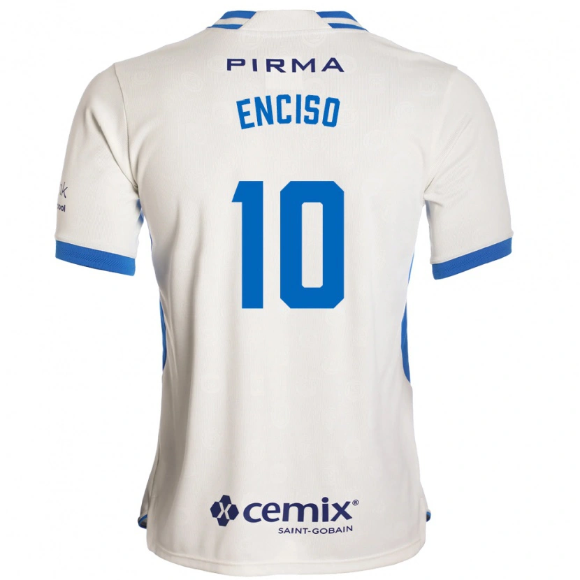 DanxenキッズMartha Enciso#10白青赤アウェイシャツ2026/27ジャージーユニフォーム