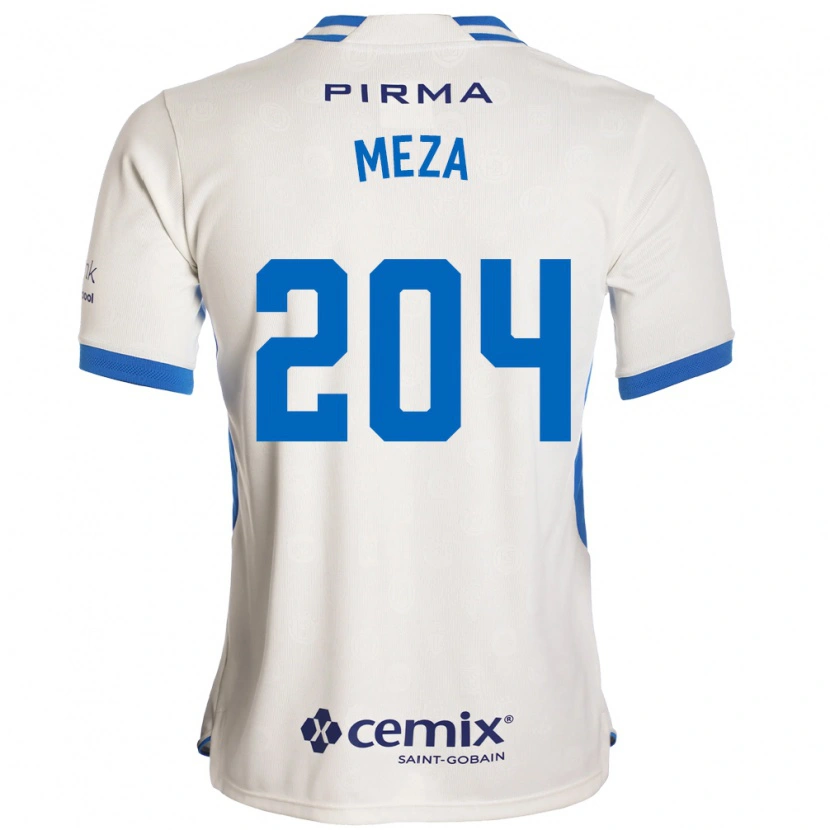 DanxenキッズJonathan Meza#204白青赤アウェイシャツ2026/27ジャージーユニフォーム
