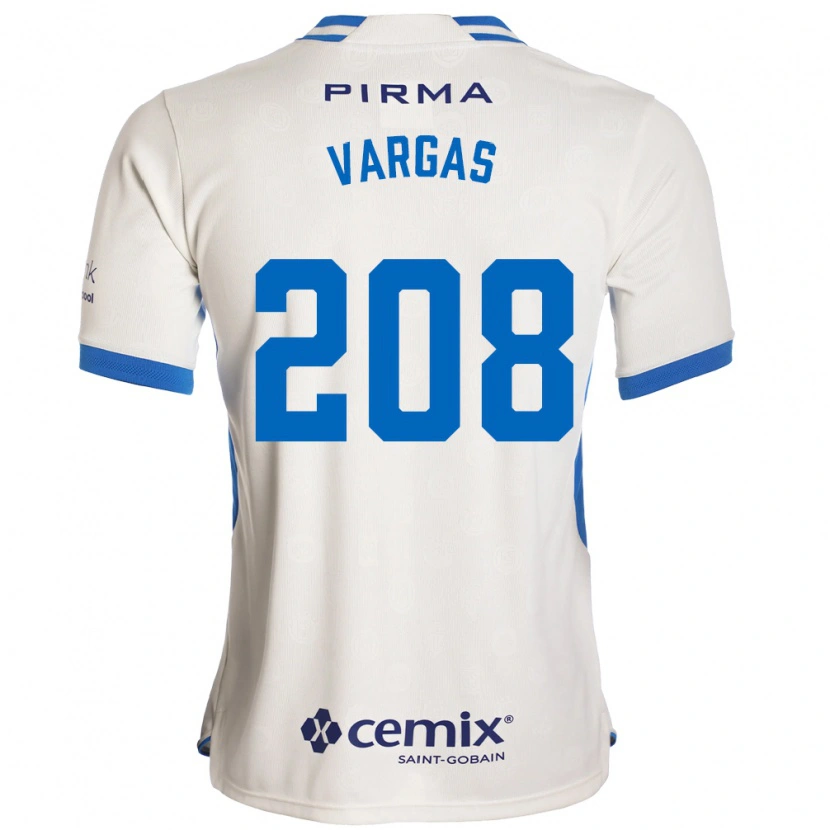 DanxenキッズSantiago Vargas#208白青赤アウェイシャツ2026/27ジャージーユニフォーム