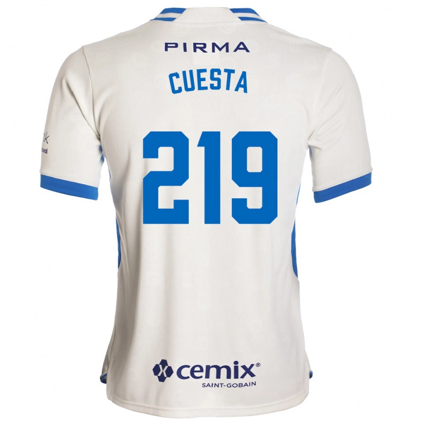 DanxenキッズÍñigo Cuesta#219白青赤アウェイシャツ2026/27ジャージーユニフォーム