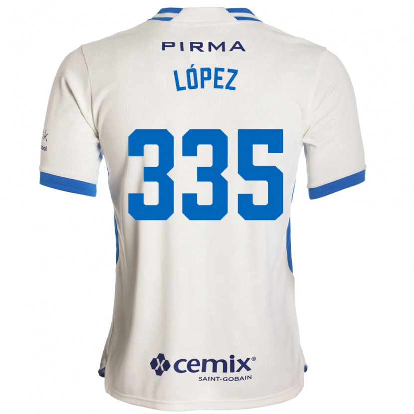 DanxenキッズAlfredo López#335白青赤アウェイシャツ2026/27ジャージーユニフォーム