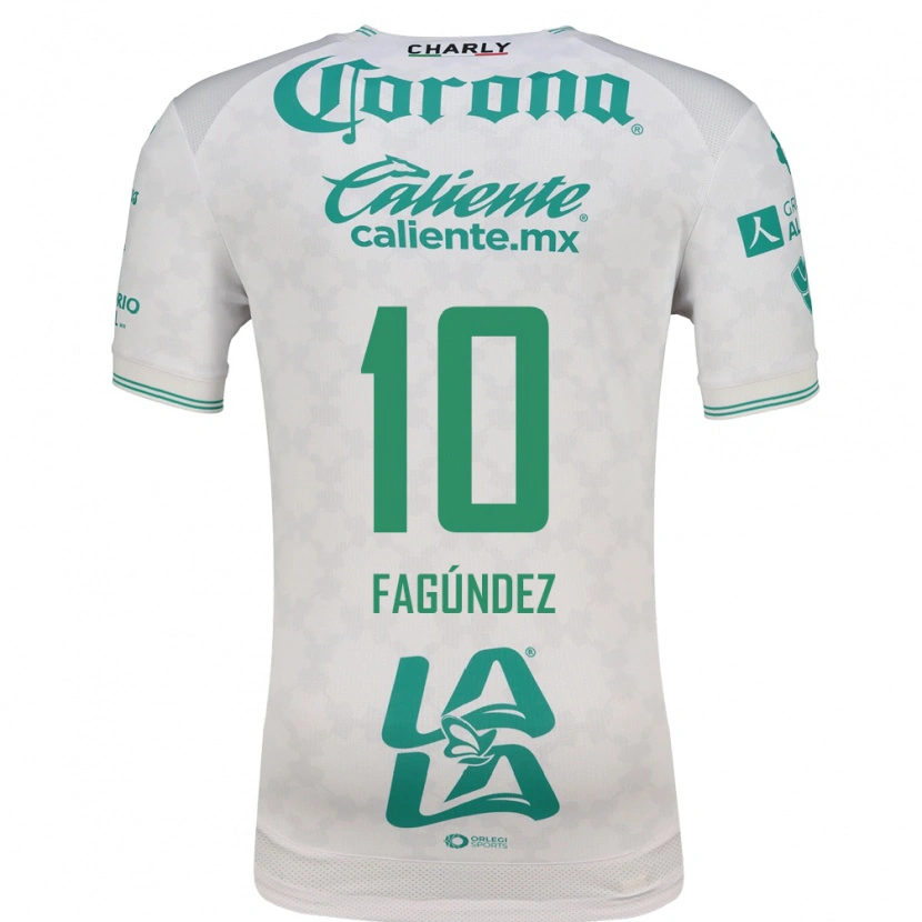 Danxenキッズフランコ・ファグンデス#10薄緑白アウェイシャツ2026/27ジャージーユニフォーム