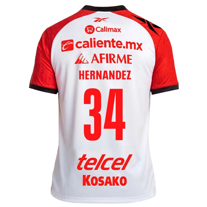 DanxenキッズKimberly Hernandez#34白黒赤アウェイシャツ2026/27ジャージーユニフォーム