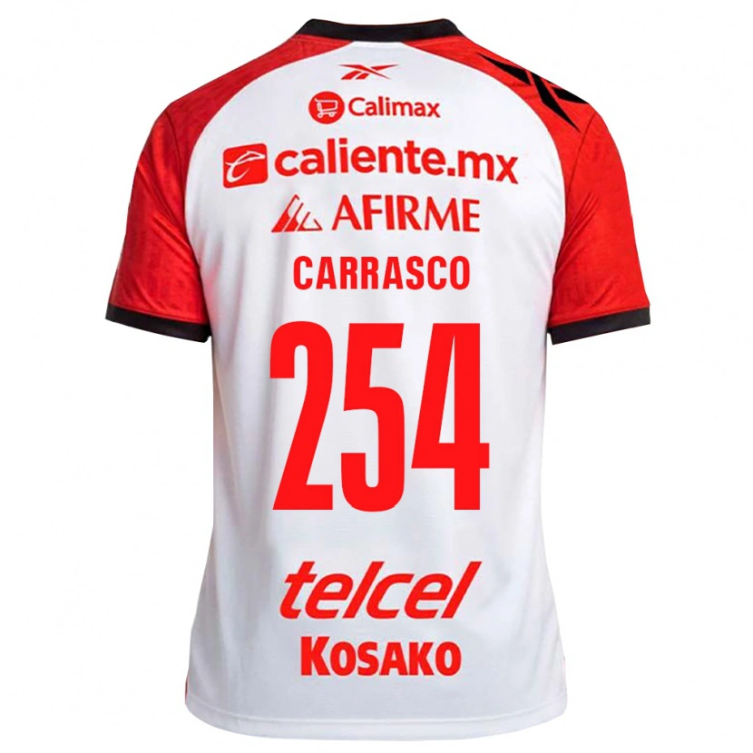 DanxenキッズJonathan Carrasco#254白黒赤アウェイシャツ2026/27ジャージーユニフォーム