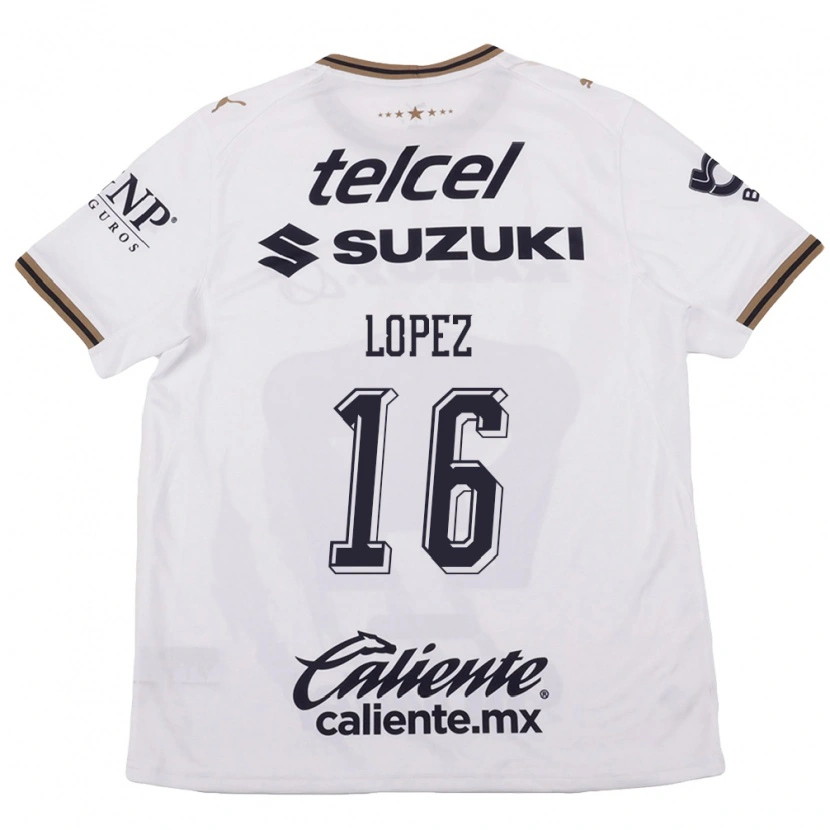 Danxenキッズサマンサ・ロペス#16白黒茶アウェイシャツ2026/27ジャージーユニフォーム