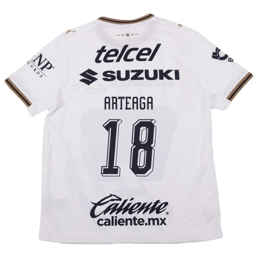 DanxenキッズVíctor Arteaga#18白黒茶アウェイシャツ2026/27ジャージーユニフォーム