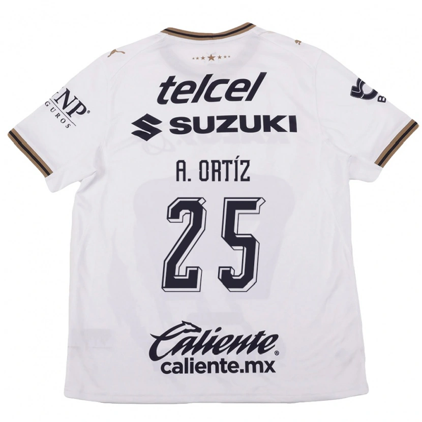Danxenキッズアルトゥーロ・オルティス#25白黒茶アウェイシャツ2026/27ジャージーユニフォーム