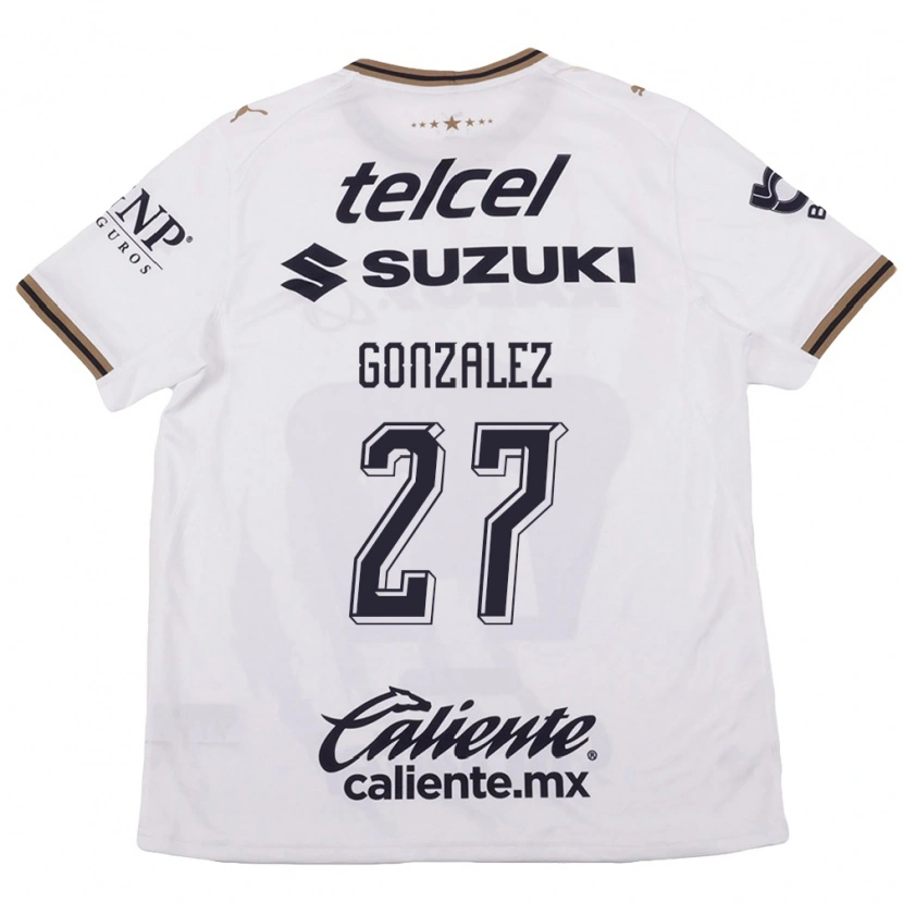 Danxenキッズハイディ・ゴンザレス#27白黒茶アウェイシャツ2026/27ジャージーユニフォーム