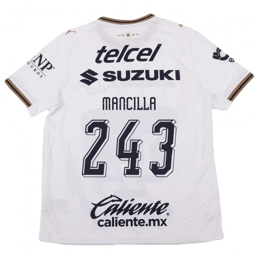 Danxenキッズホセ・マンシージャ#243白黒茶アウェイシャツ2026/27ジャージーユニフォーム