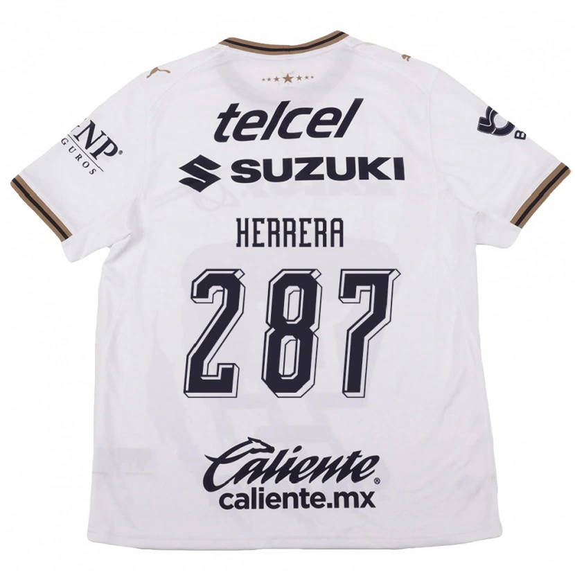 DanxenキッズSebastián Herrera#287白黒茶アウェイシャツ2026/27ジャージーユニフォーム