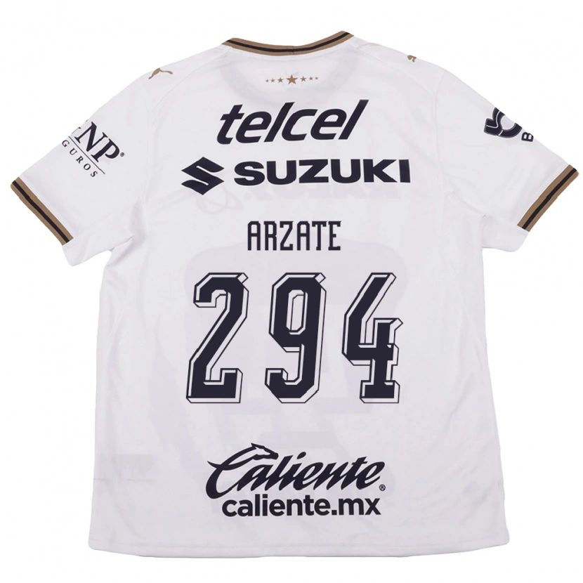 DanxenキッズAarón Arzate#294白黒茶アウェイシャツ2026/27ジャージーユニフォーム