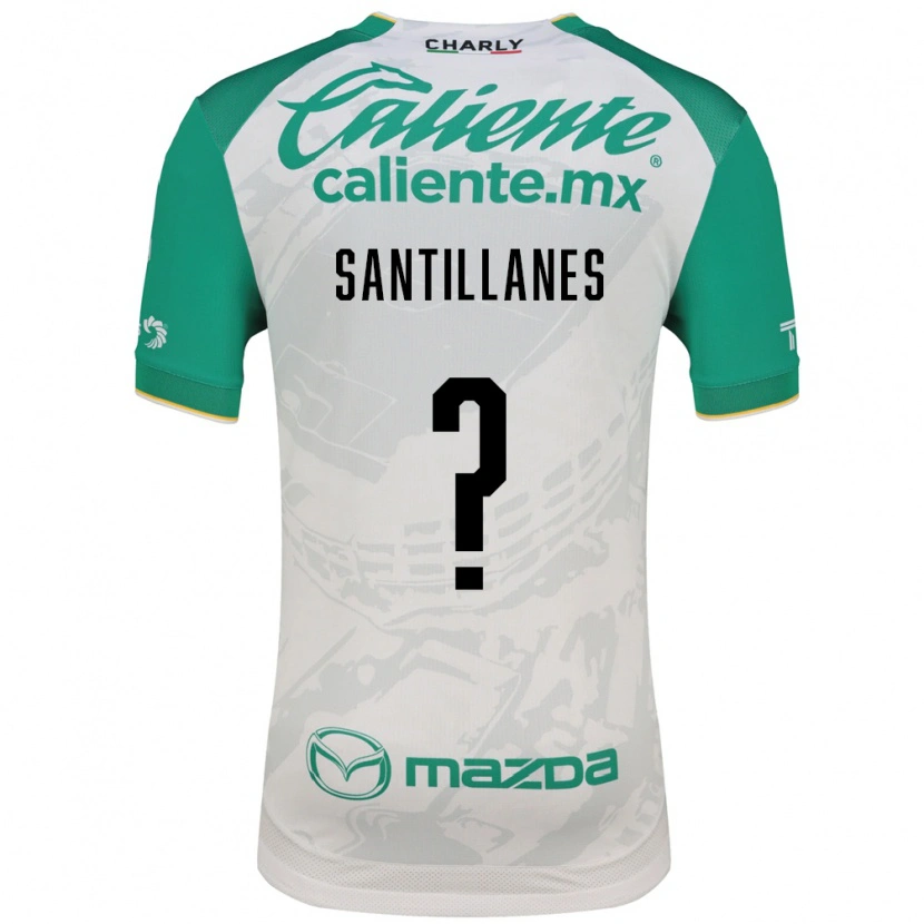 DanxenキッズAntonio Santillanes#0薄緑白アウェイシャツ2026/27ジャージーユニフォーム
