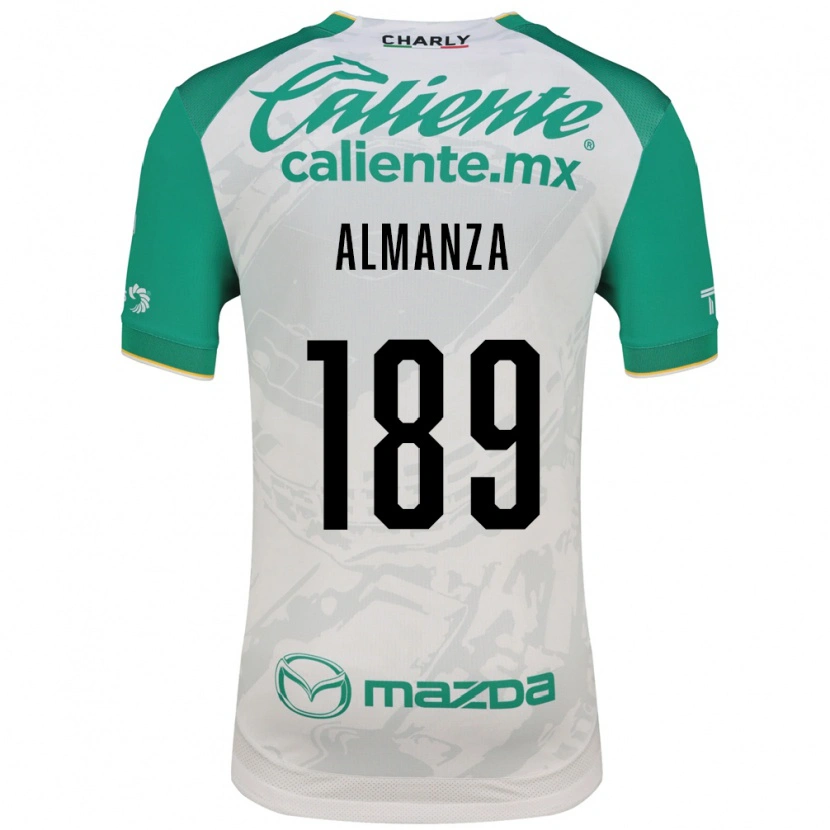 DanxenキッズRomán Almanza#189薄緑白アウェイシャツ2026/27ジャージーユニフォーム