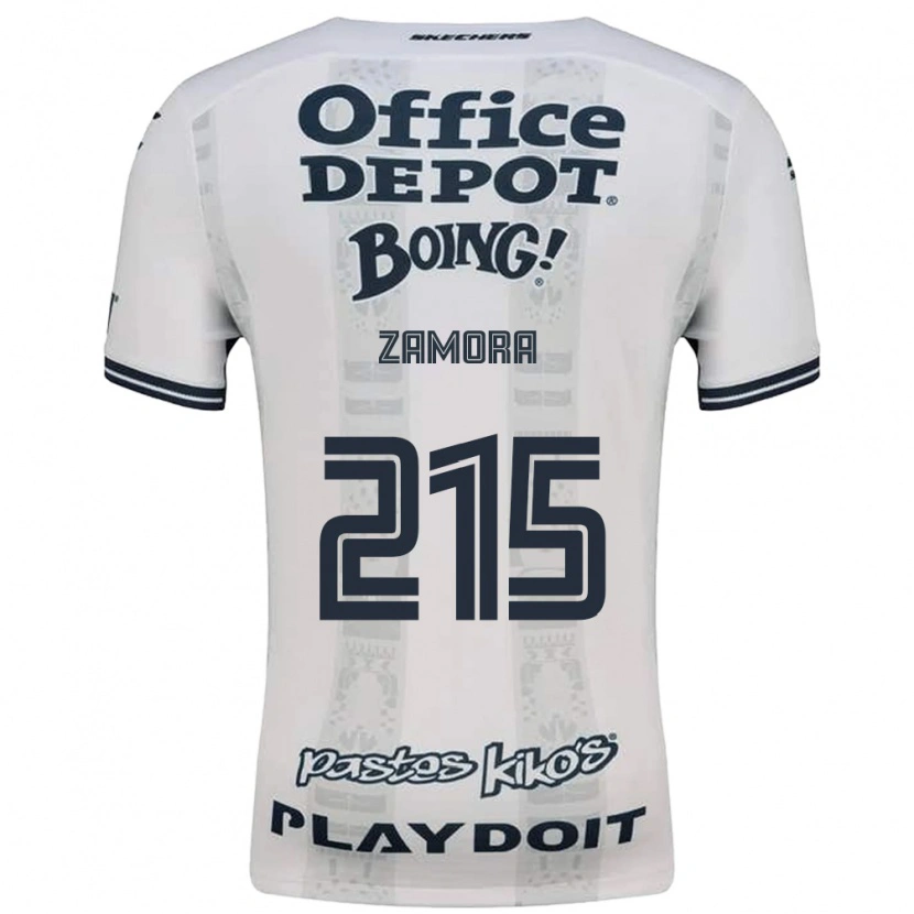 DanxenキッズYahir Zamora#215赤白黒アウェイシャツ2026/27ジャージーユニフォーム