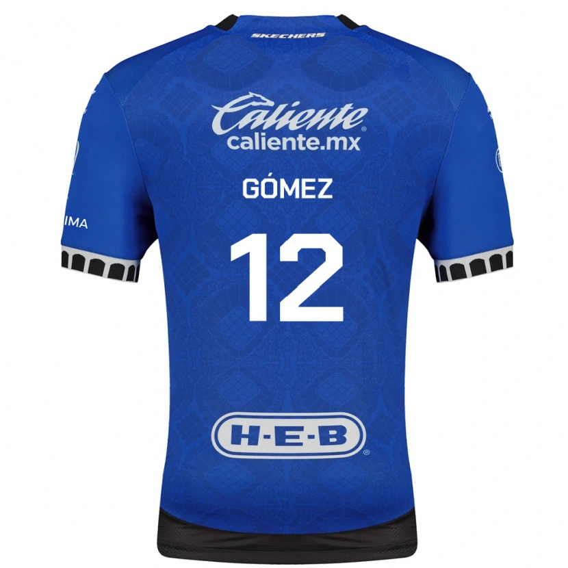 DanxenキッズJaime Gómez#12ロイヤルブルー白黒アウェイシャツ2026/27ジャージーユニフォーム