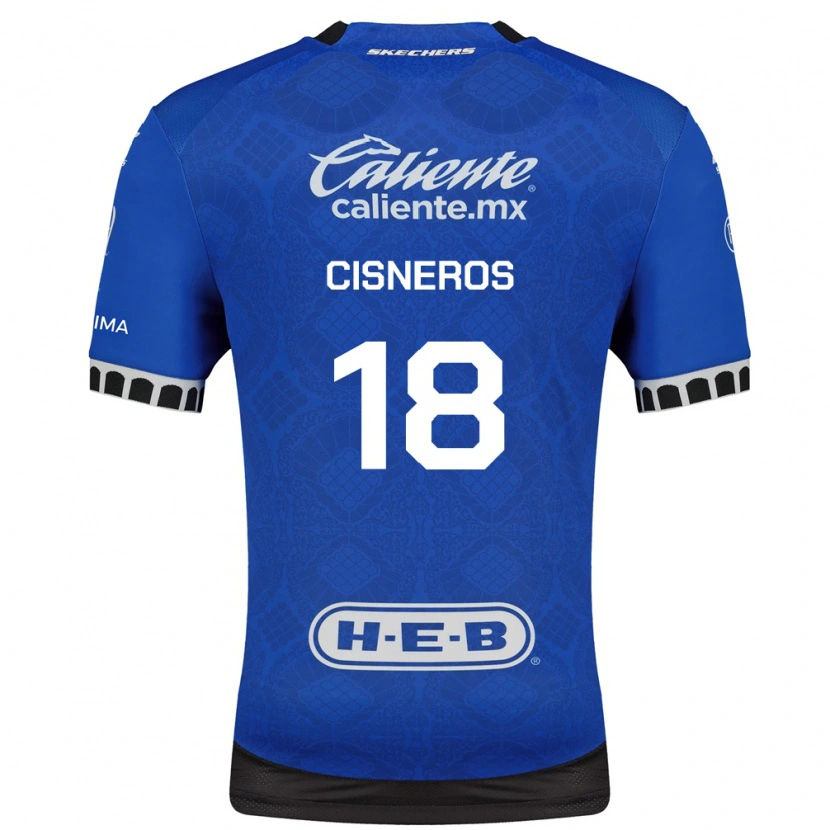 Danxenキッズロナルド・シスネロス#18ロイヤルブルー白黒アウェイシャツ2026/27ジャージーユニフォーム