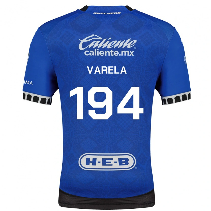 DanxenキッズJosé Varela#194ロイヤルブルー白黒アウェイシャツ2026/27ジャージーユニフォーム