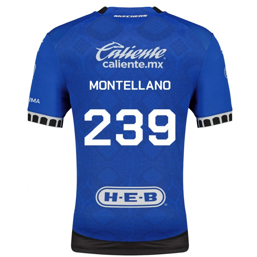 DanxenキッズMiguel Montellano#239ロイヤルブルー白黒アウェイシャツ2026/27ジャージーユニフォーム