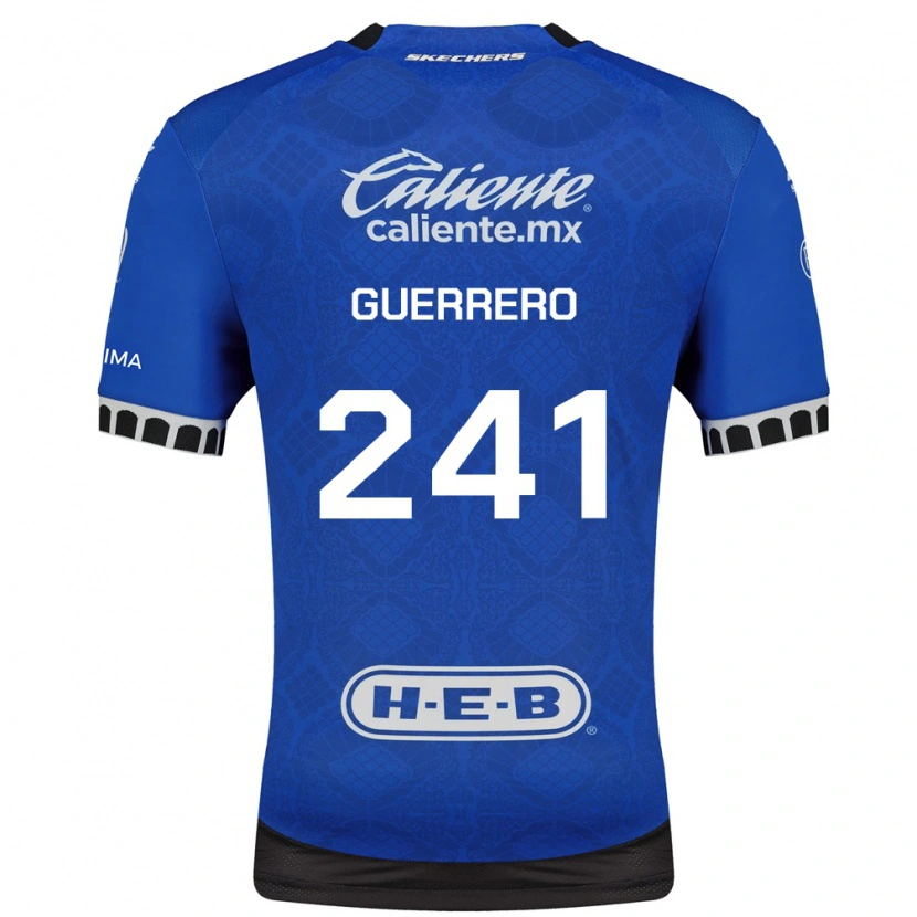 DanxenキッズEmiliano Guerrero#241ロイヤルブルー白黒アウェイシャツ2026/27ジャージーユニフォーム