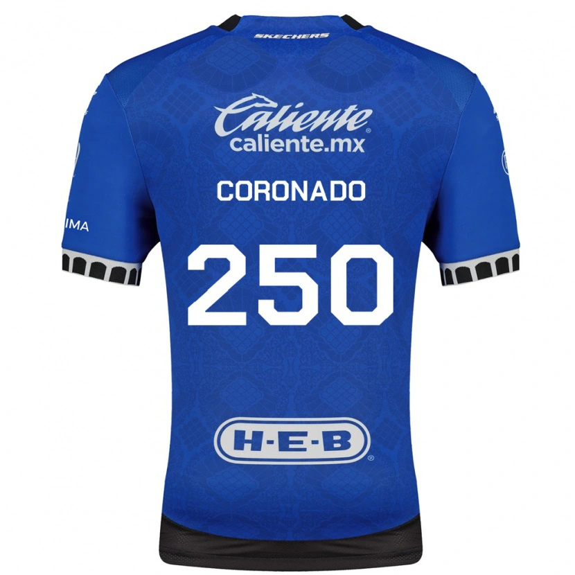 DanxenキッズMaximiliano Coronado#250ロイヤルブルー白黒アウェイシャツ2026/27ジャージーユニフォーム