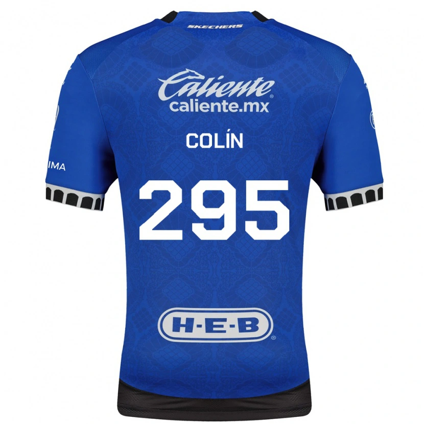 DanxenキッズOsvaldo Colín#295ロイヤルブルー白黒アウェイシャツ2026/27ジャージーユニフォーム