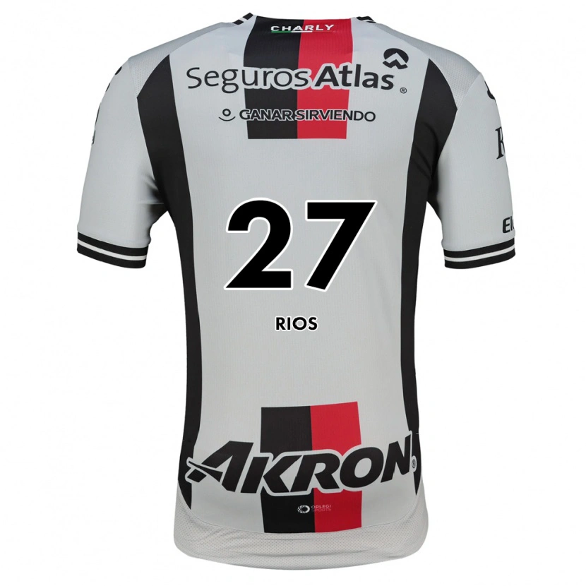 DanxenキッズVíctor Ríos#27白赤黒アウェイシャツ2026/27ジャージーユニフォーム