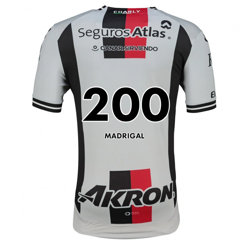 DanxenキッズKevin Madrigal#200白赤黒アウェイシャツ2026/27ジャージーユニフォーム