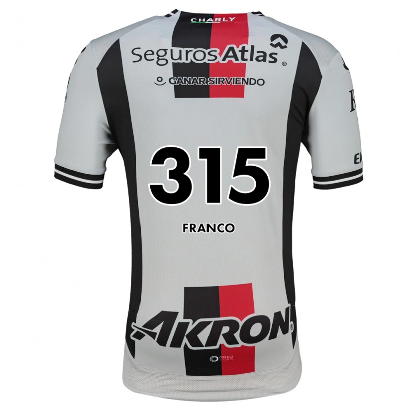 DanxenキッズCésar Franco#315白赤黒アウェイシャツ2026/27ジャージーユニフォーム