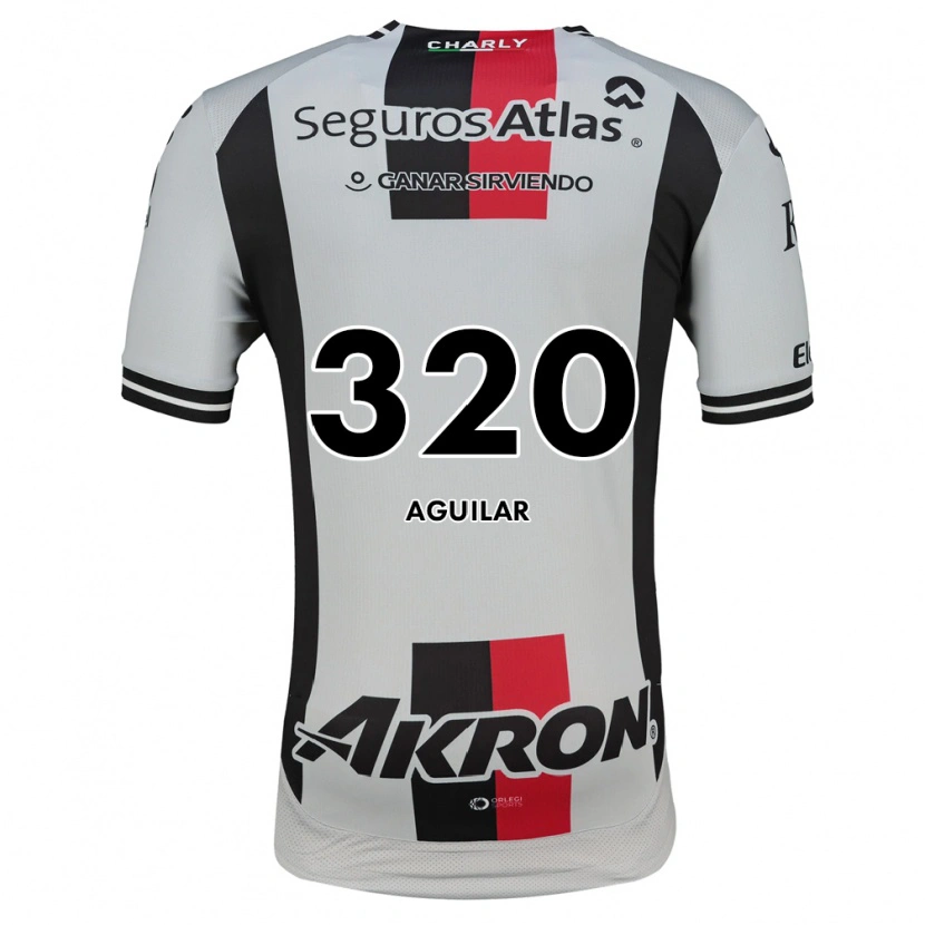 DanxenキッズÁngel Aguilar#320白赤黒アウェイシャツ2026/27ジャージーユニフォーム