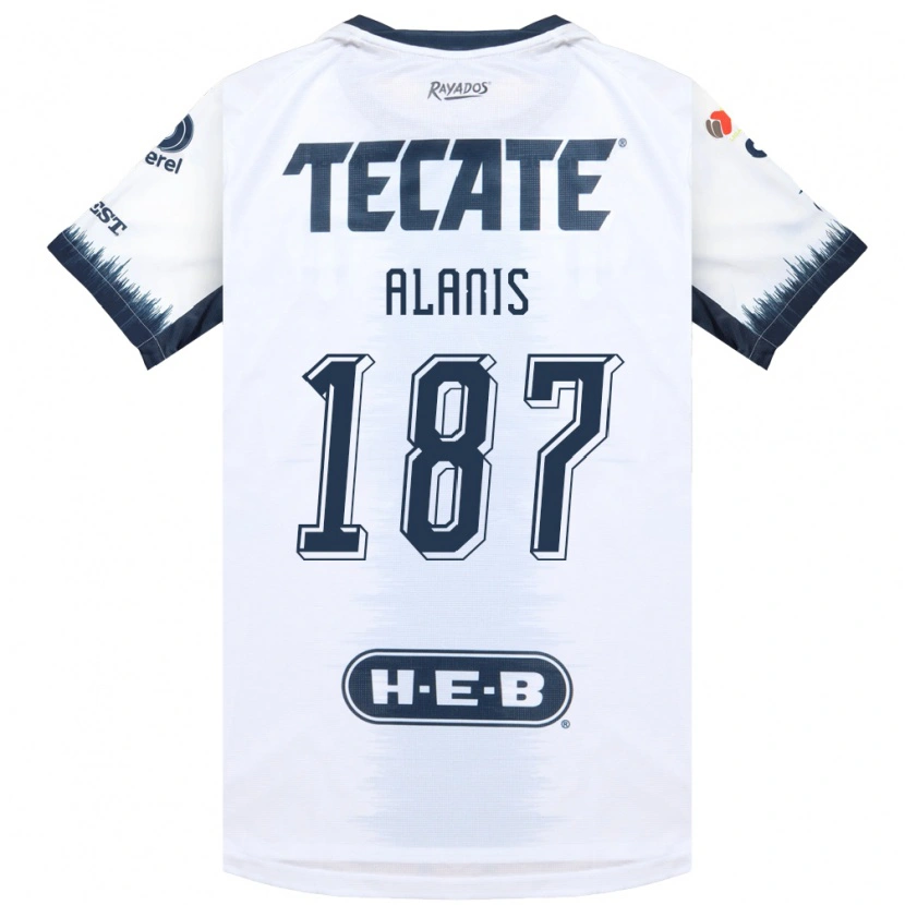 DanxenキッズBrian Alanís#187白藍色赤アウェイシャツ2026/27ジャージーユニフォーム