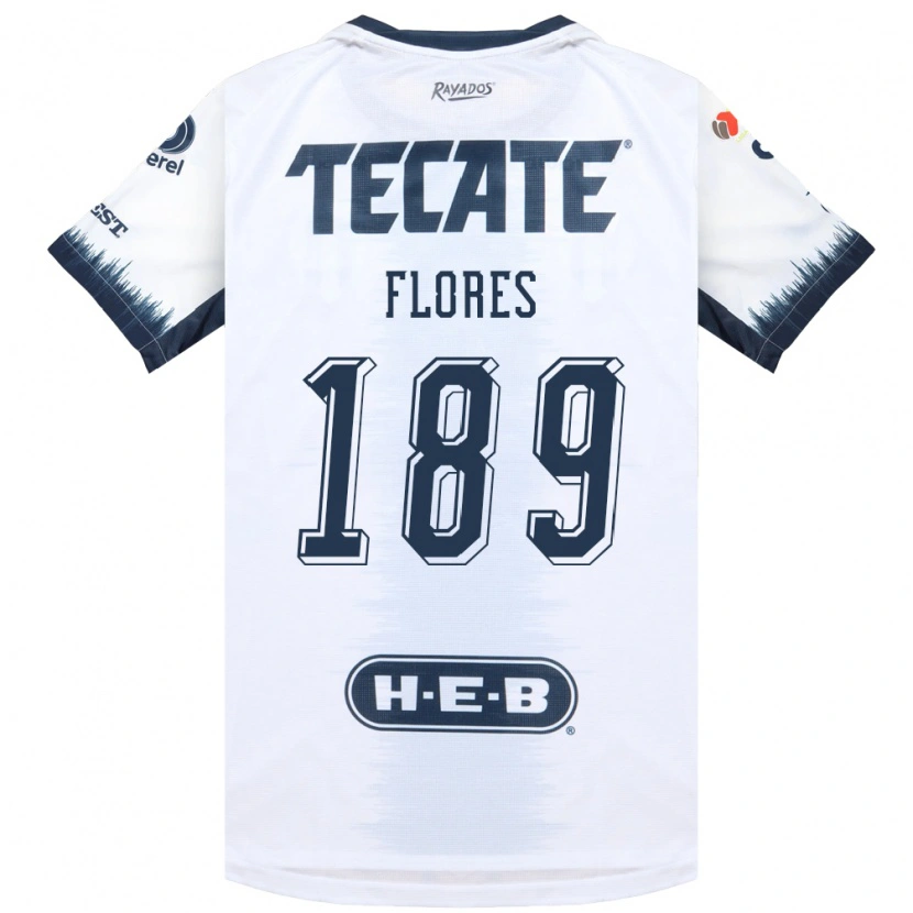 DanxenキッズYael Flores#189白藍色赤アウェイシャツ2026/27ジャージーユニフォーム