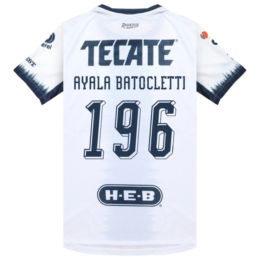 DanxenキッズNahuel Ayala Batocletti#196白藍色赤アウェイシャツ2026/27ジャージーユニフォーム