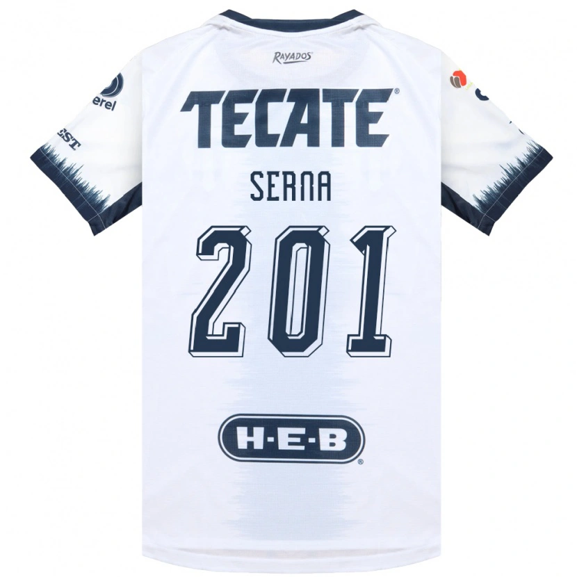 DanxenキッズJavier Serna#201白藍色赤アウェイシャツ2026/27ジャージーユニフォーム
