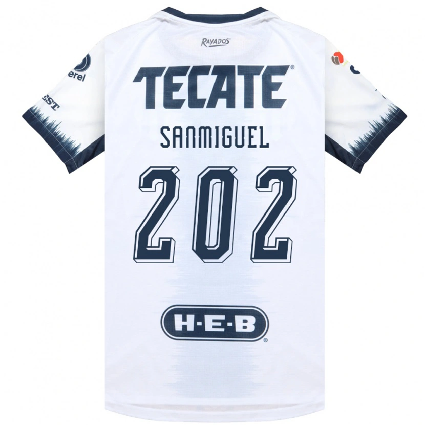 DanxenキッズCarlos Sanmiguel#202白藍色赤アウェイシャツ2026/27ジャージーユニフォーム