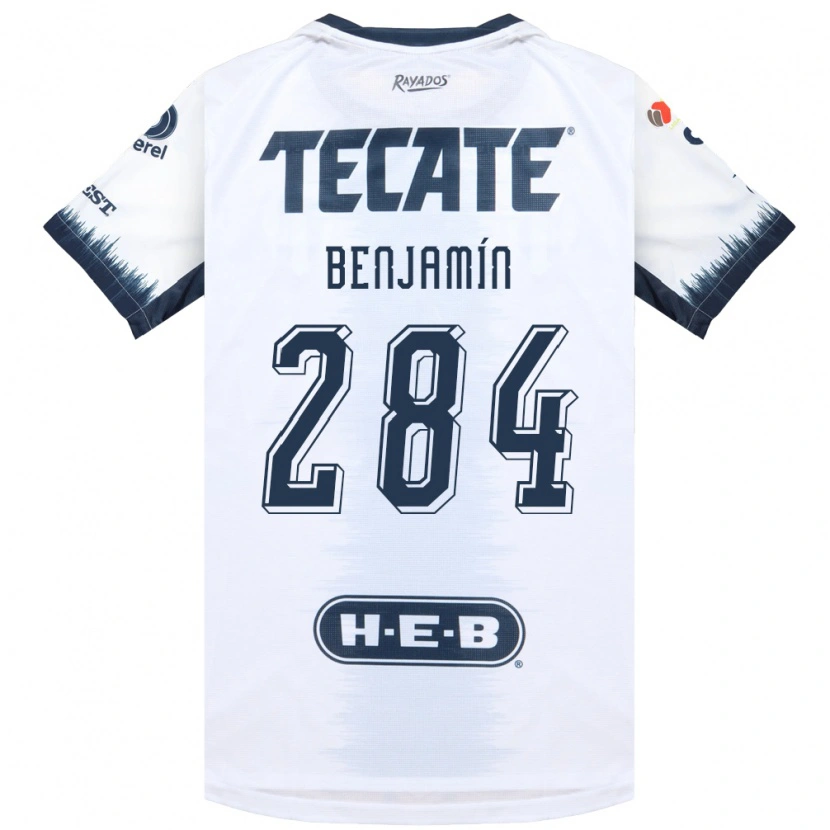 DanxenキッズBenjamín De La Herrán#284白藍色赤アウェイシャツ2026/27ジャージーユニフォーム