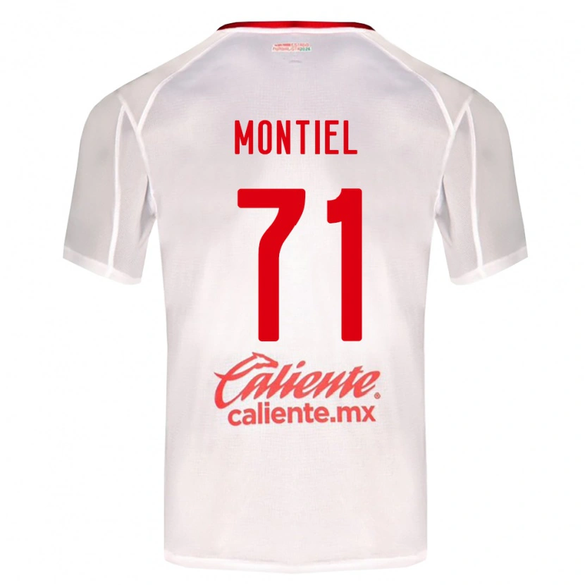 DanxenキッズErick Montiel#71白緑赤アウェイシャツ2026/27ジャージーユニフォーム