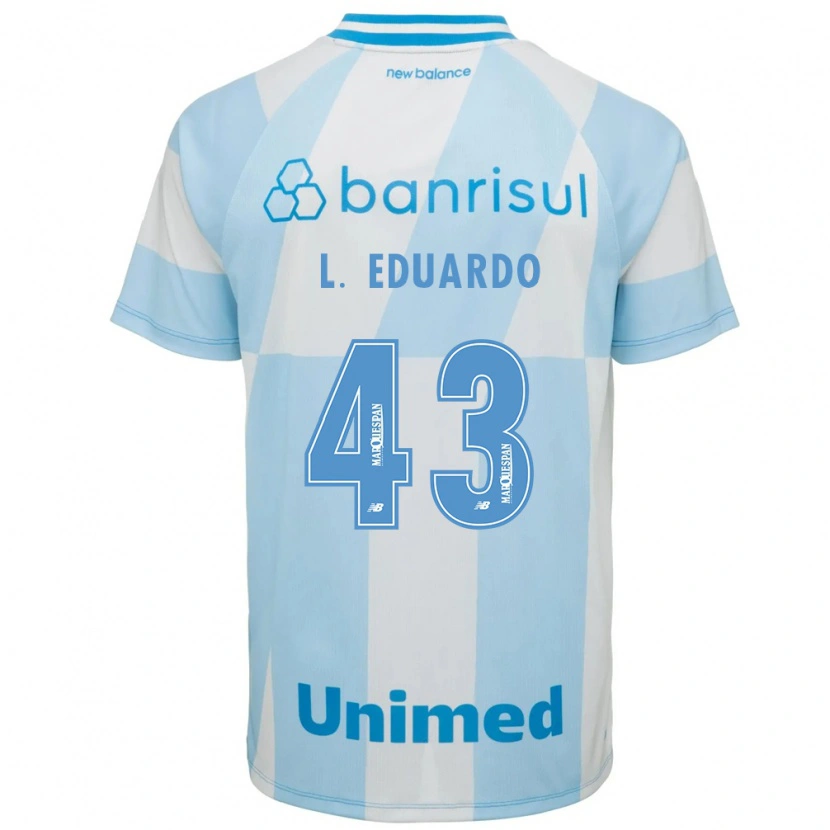 Danxenキッズルイス・エドゥアルド・ロドリゲス#43薄青白アウェイシャツ2026/27ジャージーユニフォーム