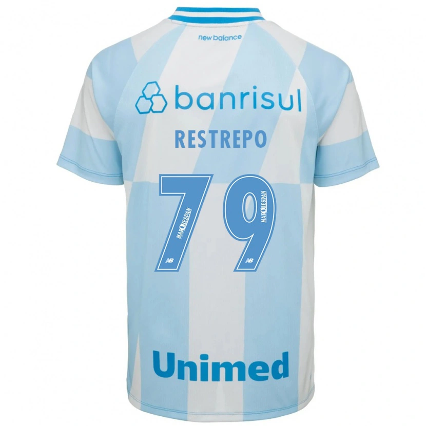 DanxenキッズKelly Restrepo#79薄青白アウェイシャツ2026/27ジャージーユニフォーム