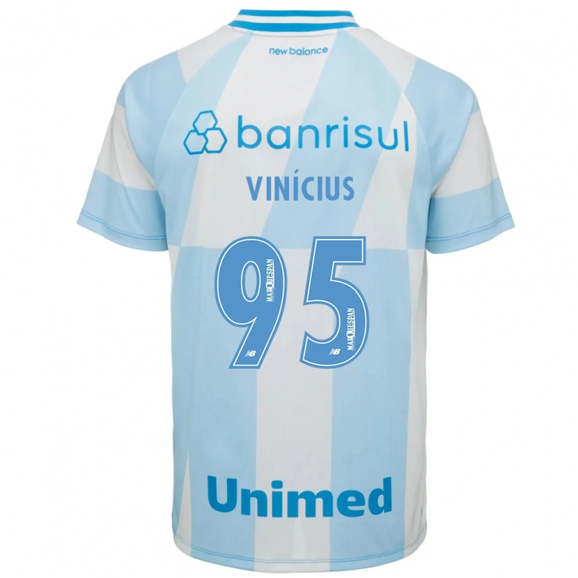 Danxenキッズカルロス・ヴィニシウス#95薄青白アウェイシャツ2026/27ジャージーユニフォーム