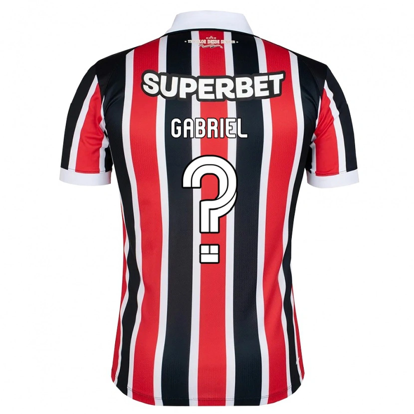 DanxenキッズGabriel#0赤白黒アウェイシャツ2026/27ジャージーユニフォーム