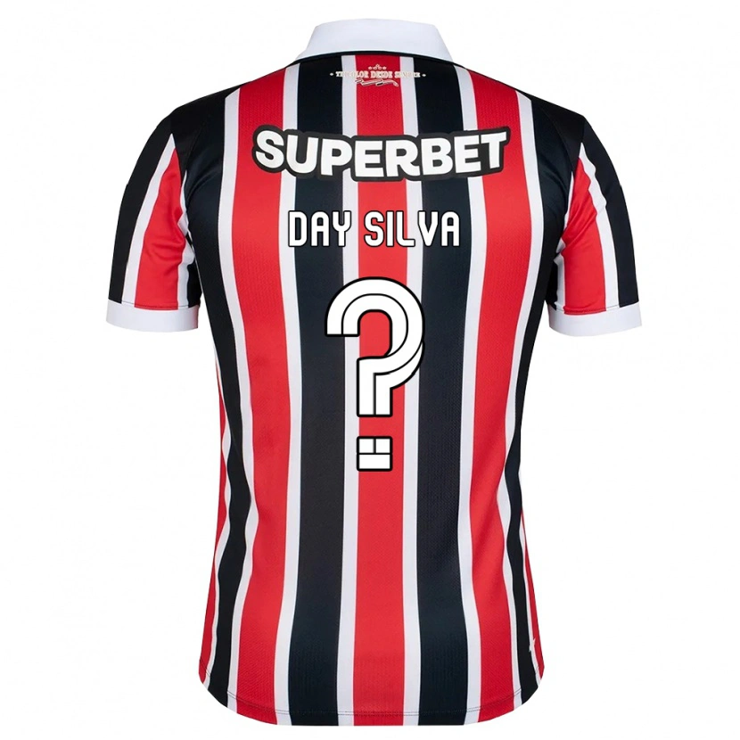 Danxenキッズデイ・シルバ#0赤白黒アウェイシャツ2026/27ジャージーユニフォーム