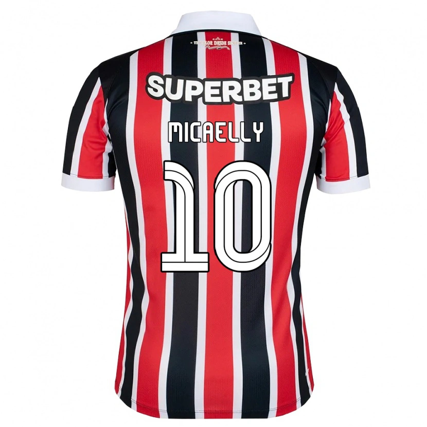 DanxenキッズMicaelly#10赤白黒アウェイシャツ2026/27ジャージーユニフォーム