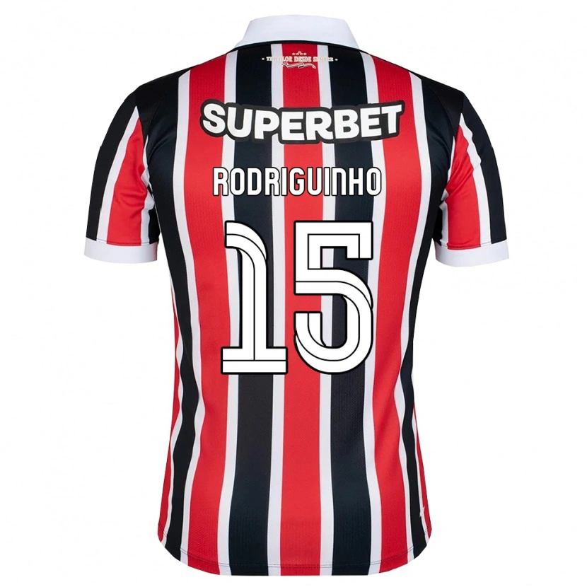 DanxenキッズRodriguinho#15赤白黒アウェイシャツ2026/27ジャージーユニフォーム